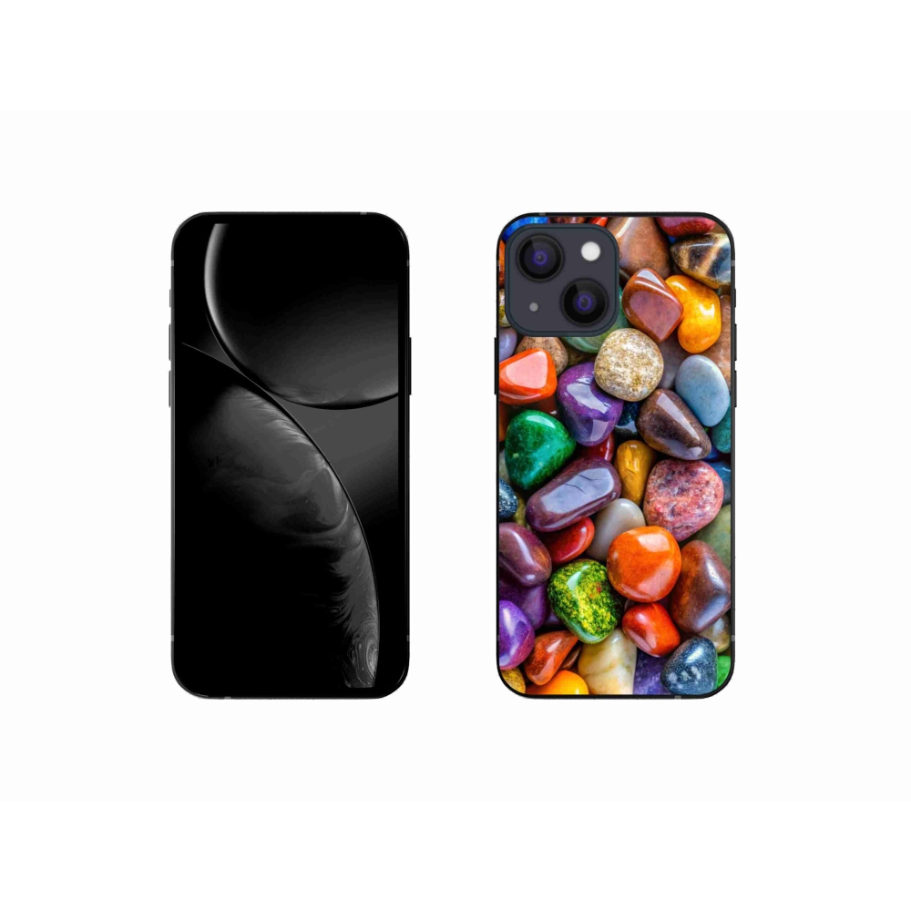 Zselés borítás mmCase iPhone 13 Mini készülékhez - színes strasszkövek