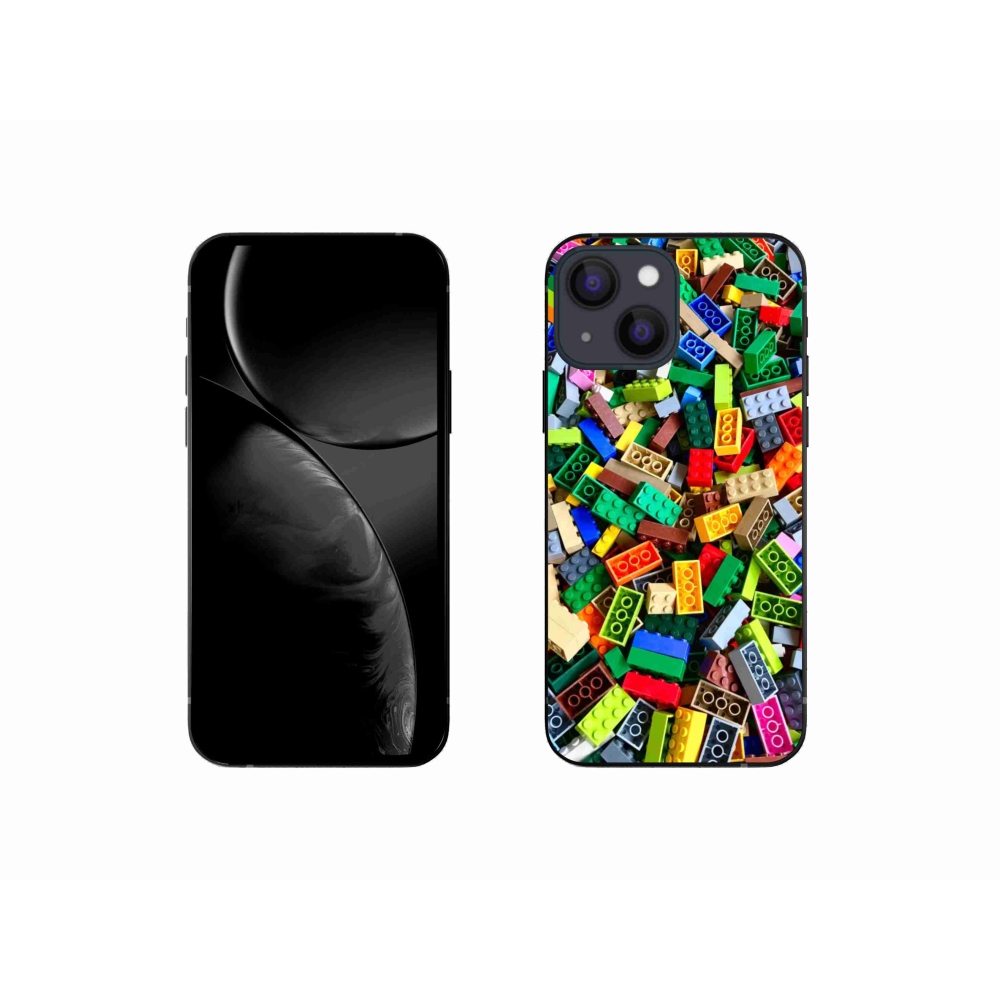 Zselés borítás mmCase iPhone 13 Mini készülékhez - színes építőkockák