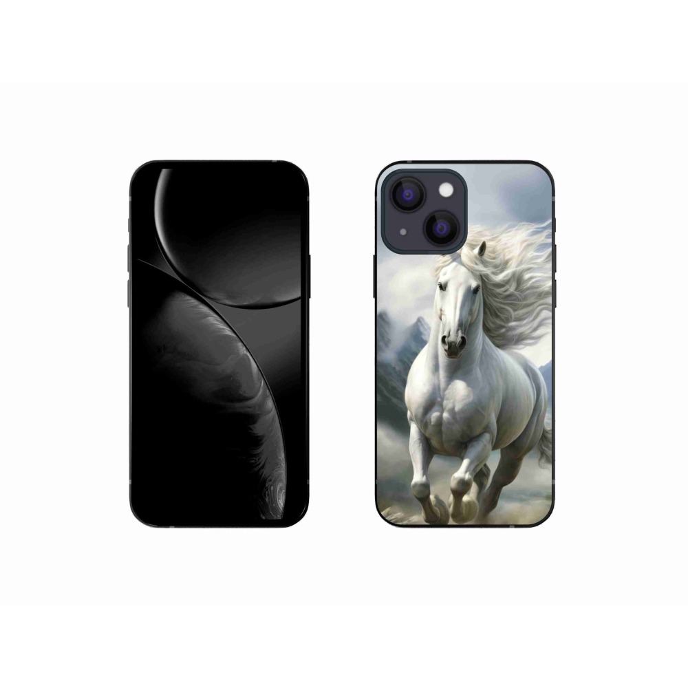 mmCase gél tok az iPhone 13 Mini-hez – futó fehér ló 3
