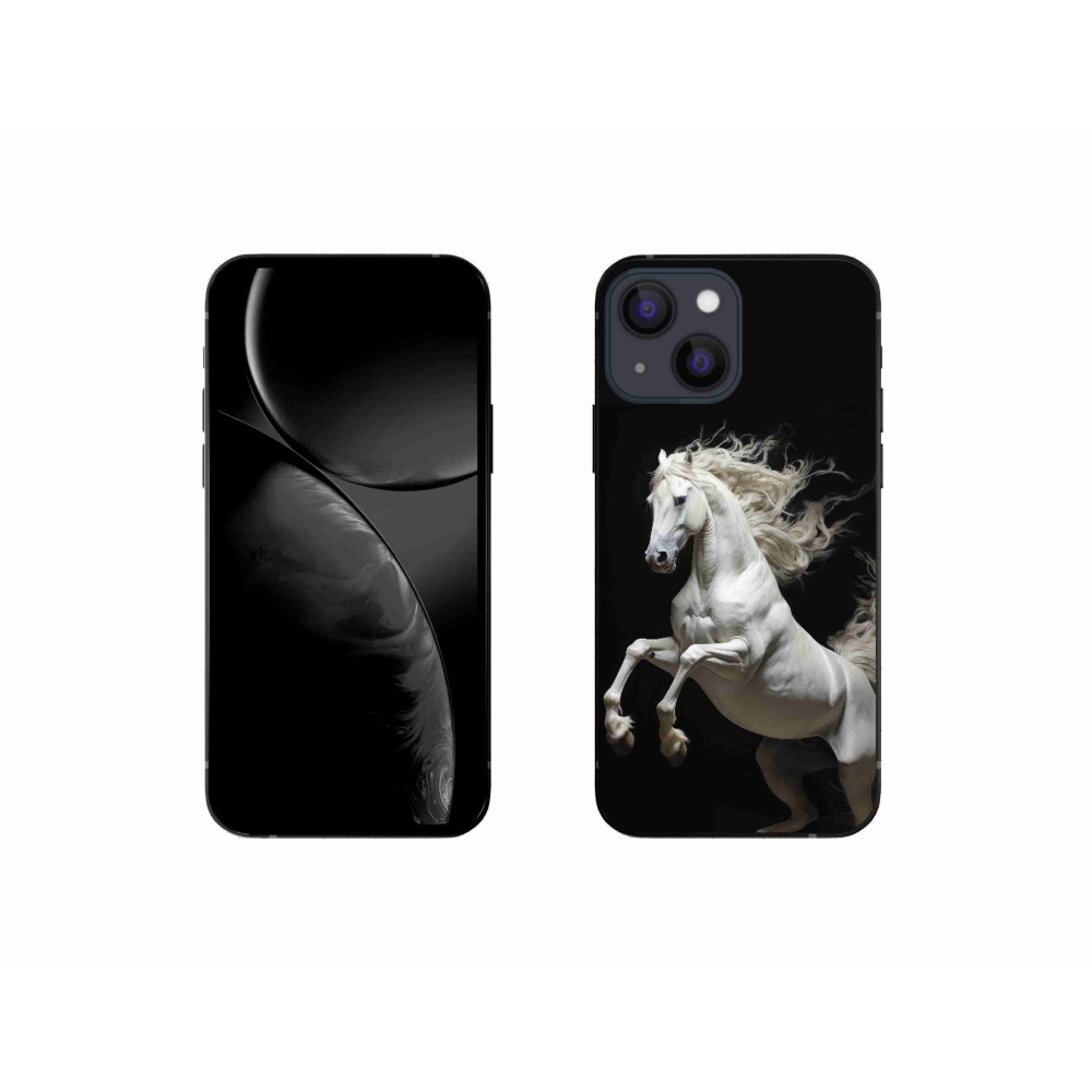 Gél borítás mmCase iPhone 13 Mini készülékhez - fehér ló 4