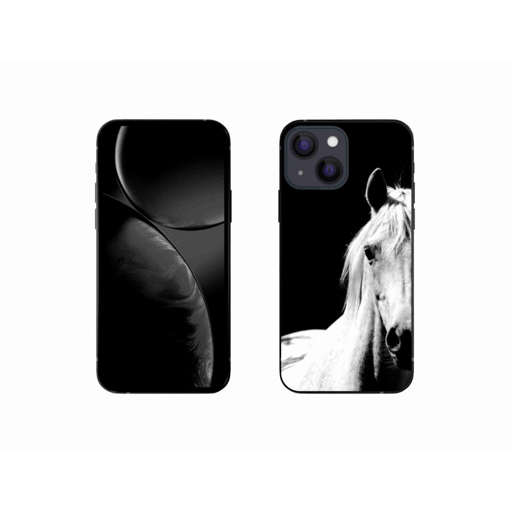 Zselés borítás mmCase iPhone 13 Mini készülékhez - fehér ló 5