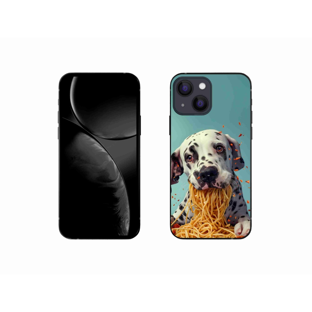 mmCase gél tok az iPhone 13 Mini-hez – dalmát és spagetti