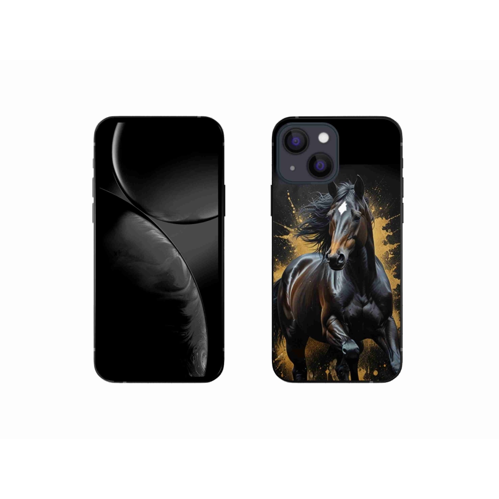 mmCase gél tok az iPhone 13 Mini-hez – elegáns fekete csikó