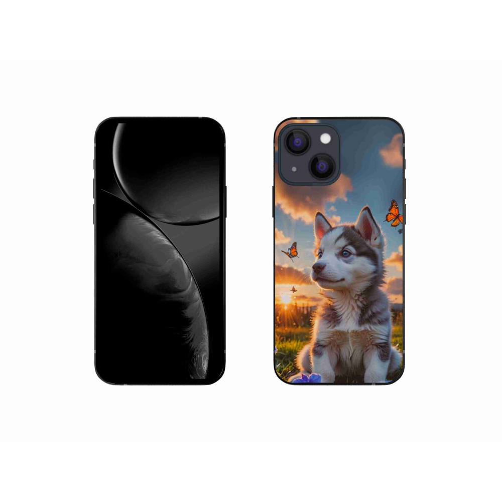 mmCase gél tok az iPhone 13 Mini-hez – husky naplementekor