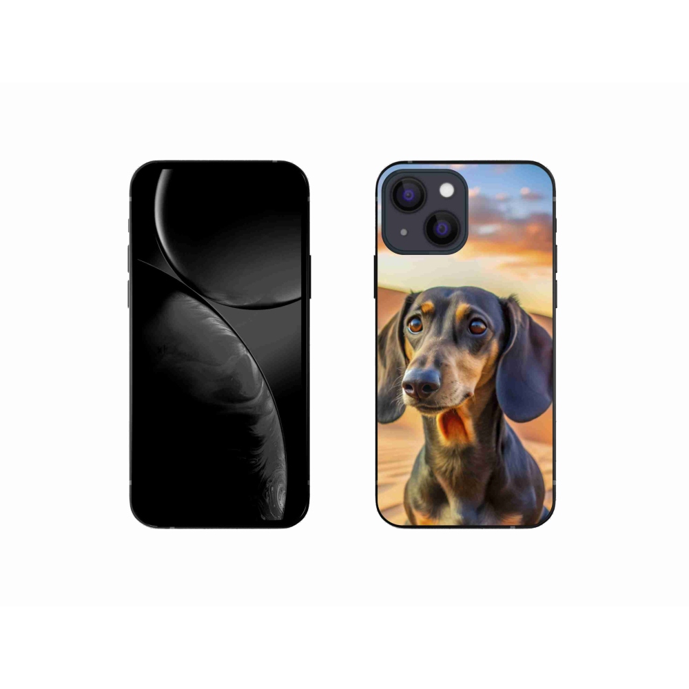 Zselés borítás mmCase iPhone 13 Mini készülékhez - tacskó 3