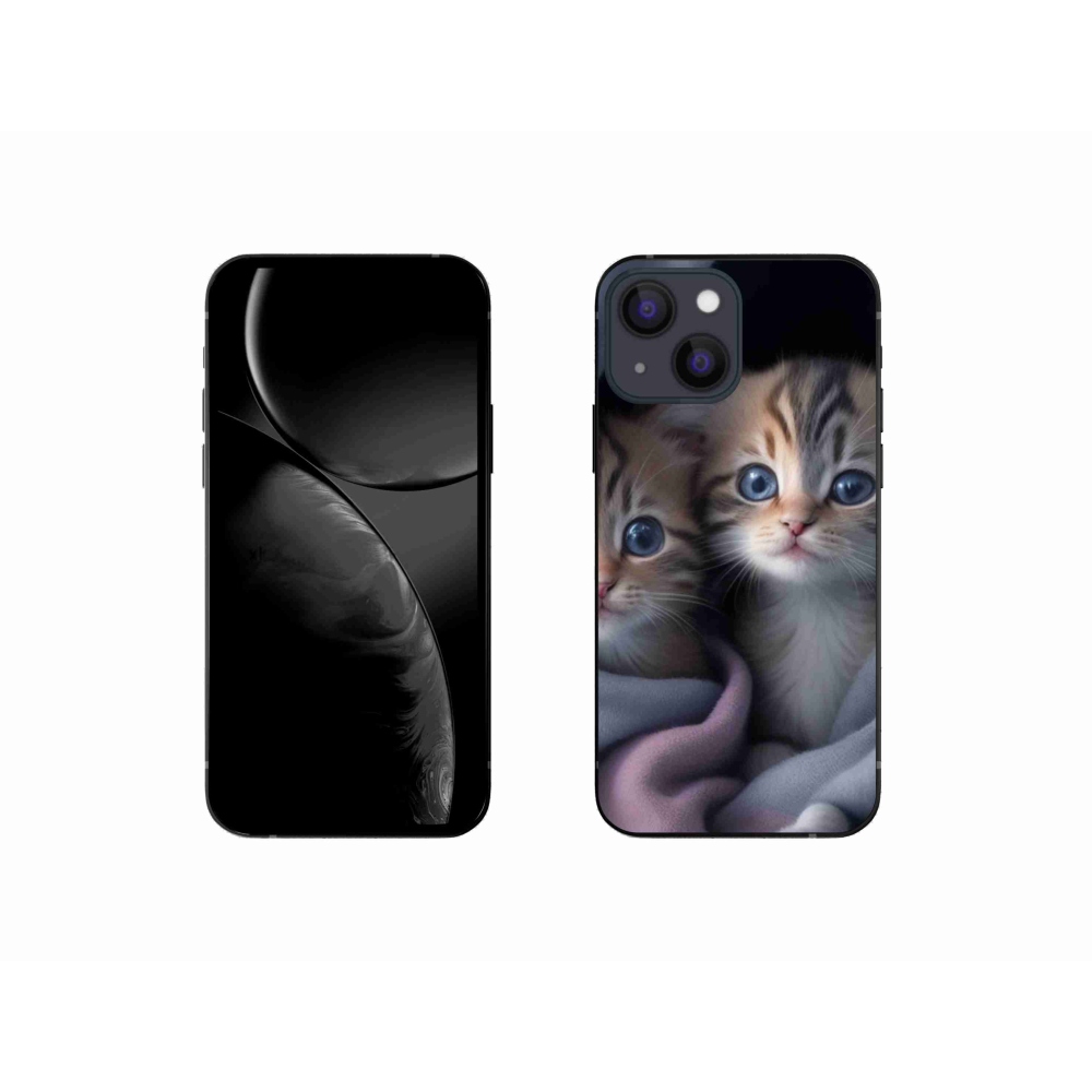 Zselés borítás mmCase iPhone 13 Mini készülékhez - cat duo 2