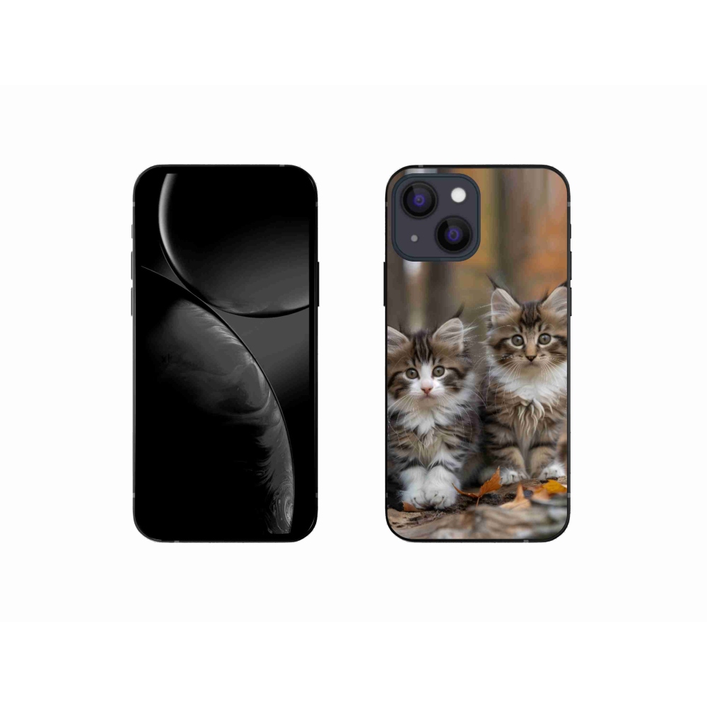 mmCase gél tok az iPhone 13 Mini-hez – macska-duó 3
