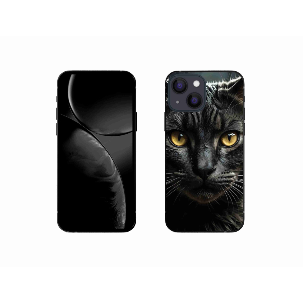 Zselés borítás mmCase iPhone 13 Mini készülékhez - cat view 3