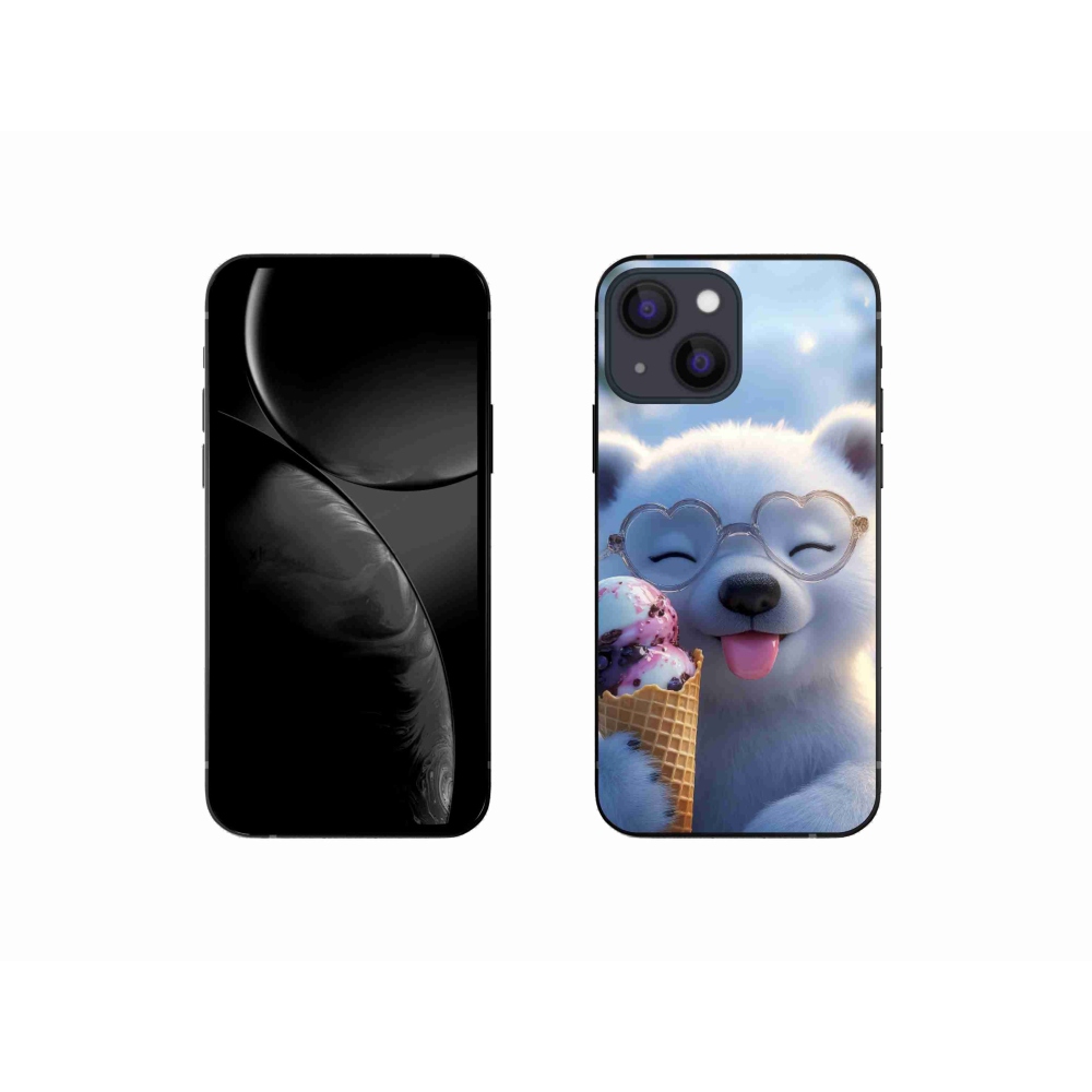 mmCase gél tok az iPhone 13 Mini-hez – mackó fagylalttal