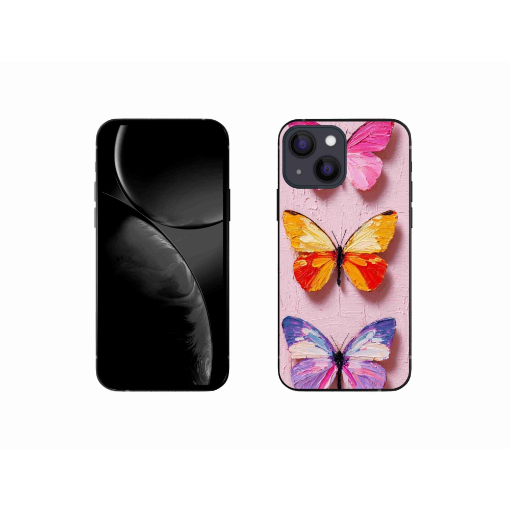 Gél borítás mmCase iPhone 13 Mini készülékhez - pillangó szentháromság