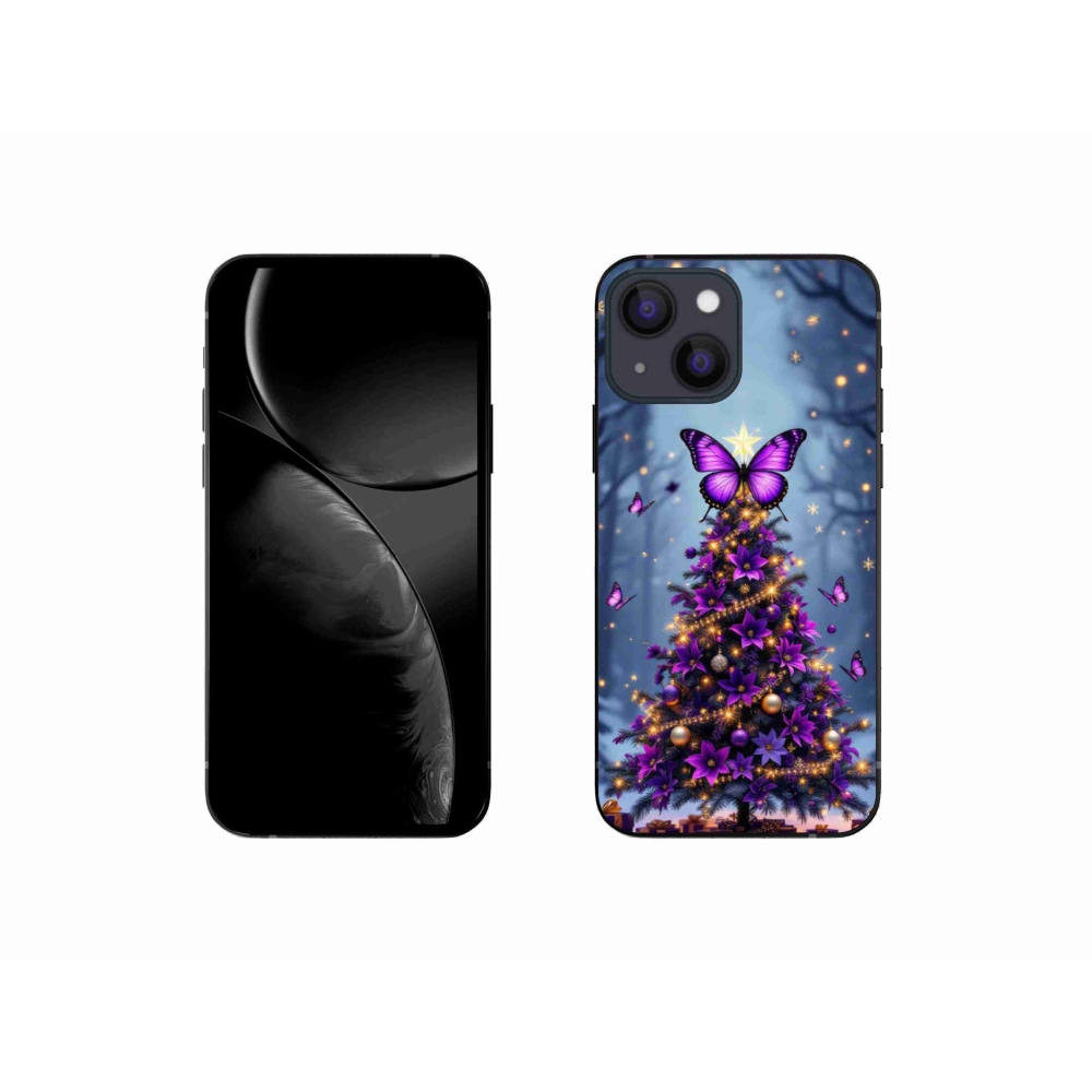 mmCase gél tok az iPhone 13 Mini-hez – pillangós karácsonyfa