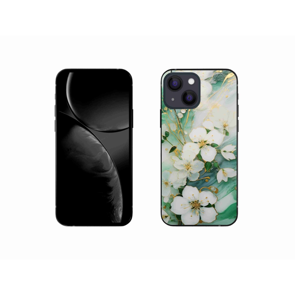 Gél borítás mmCase iPhone 13 Mini készülékhez - finom virágok