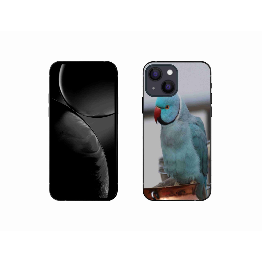 Zselés borítás mmCase iPhone 13 Mini készülékhez - papagáj alexander kék