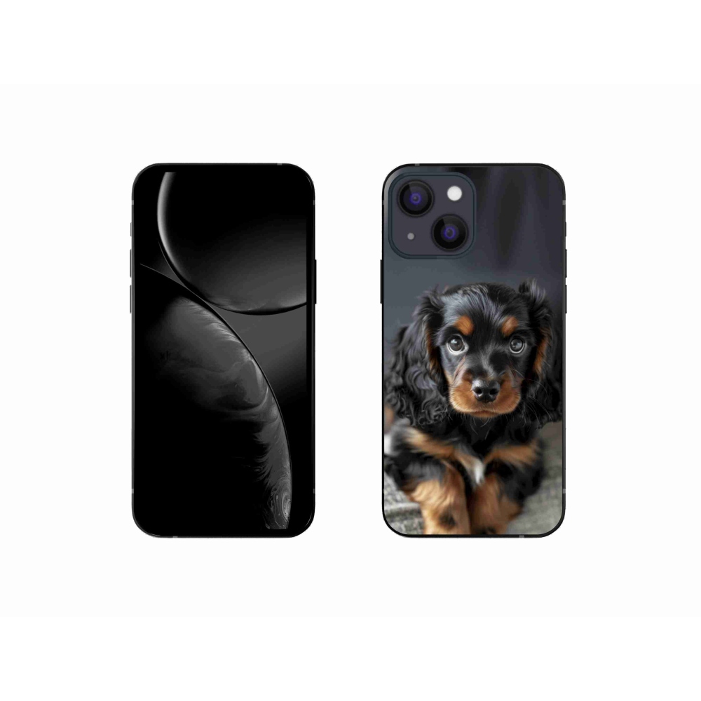 mmCase gél tok az iPhone 13 Mini-hez – aranyos, hosszúszőrű tacskó