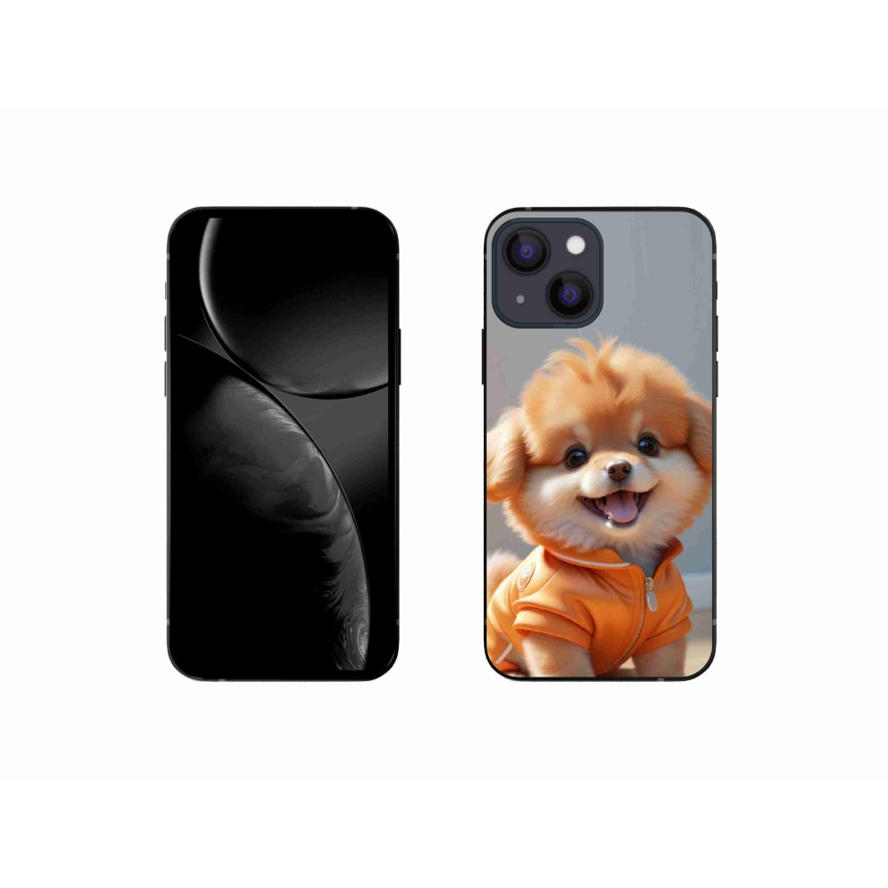 mmCase gél tok az iPhone 13 Mini-hez – aranyos pomerániai pulóverben