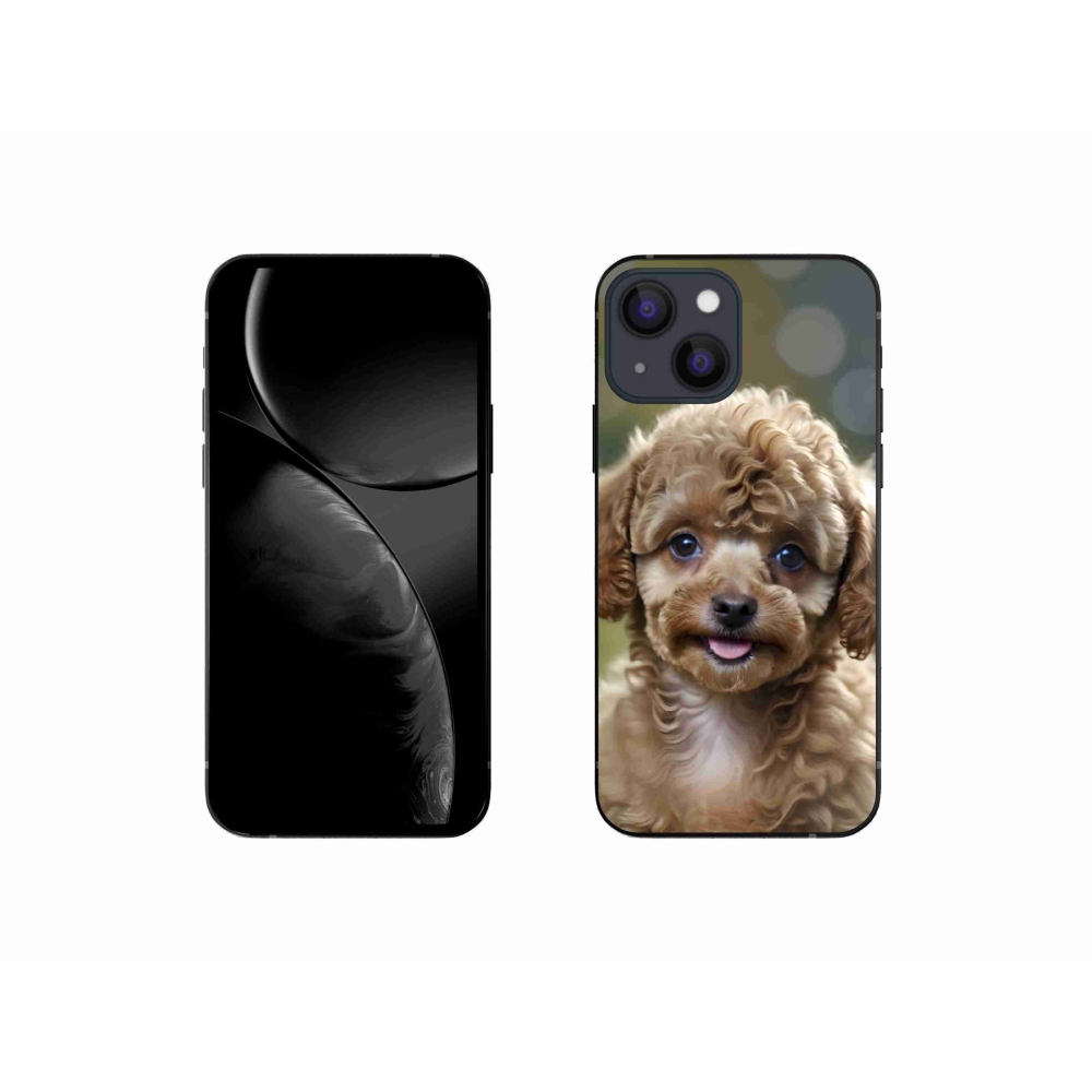 mmCase gél tok az iPhone 13 Mini-hez – aranyos pudli