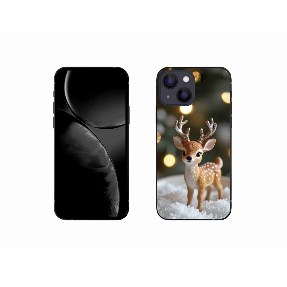 mmCase gél tok az iPhone 13 Mini-hez – aranyos karácsonyi szarvas