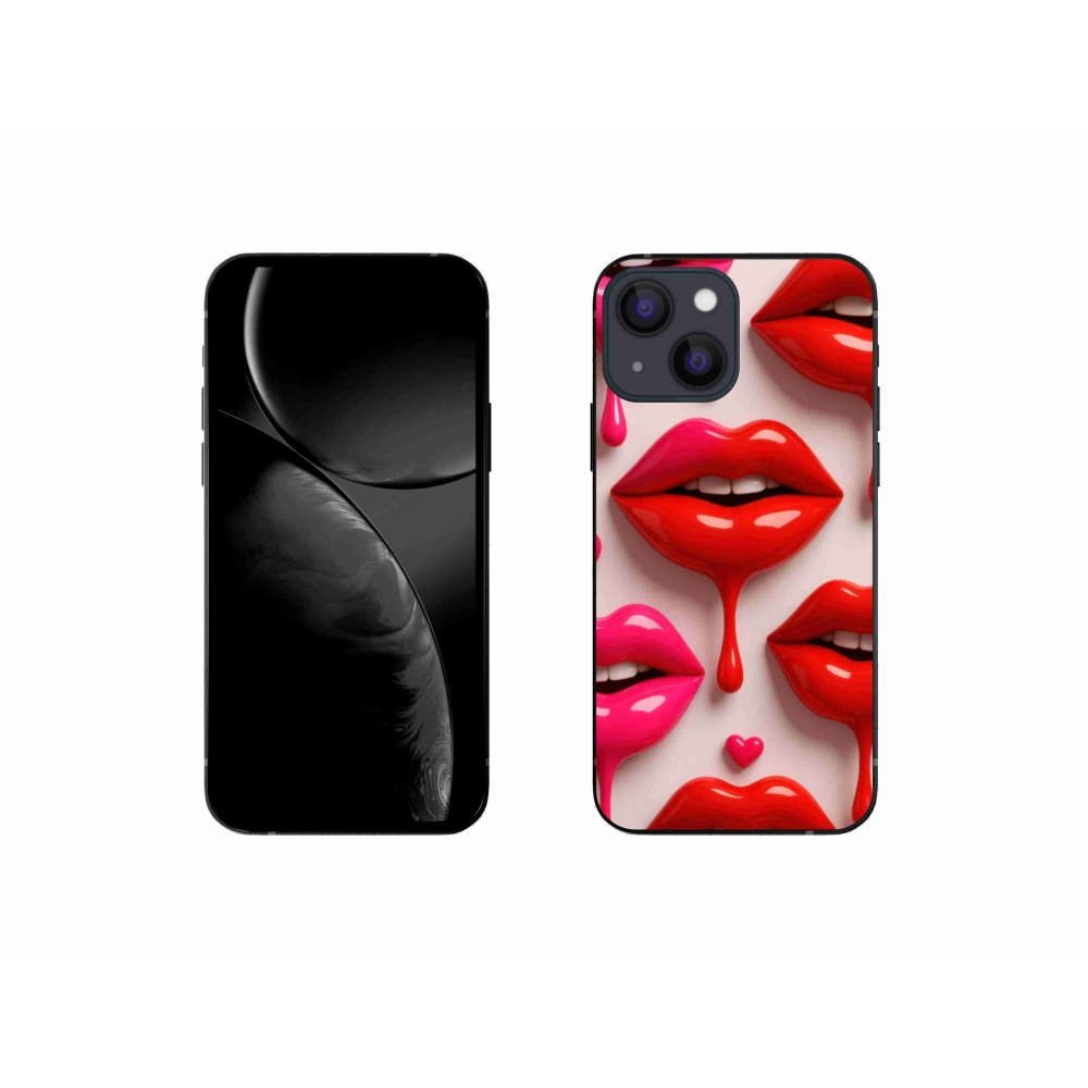 Zselés borítás mmCase iPhone 13 Mini készülékhez - ajkak 2