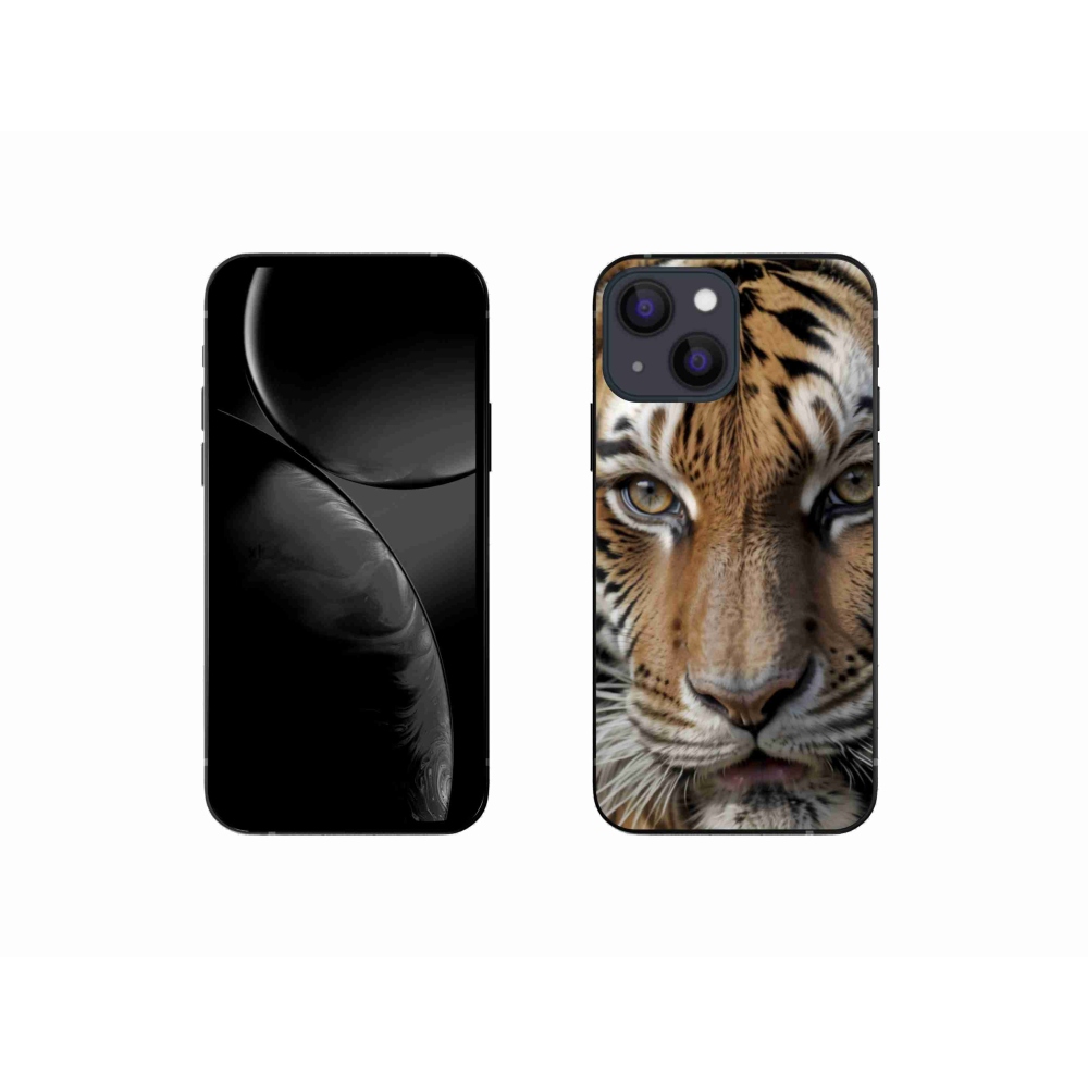 Gél borítás mmCase iPhone 13 Mini készülékhez - Tigris nézet