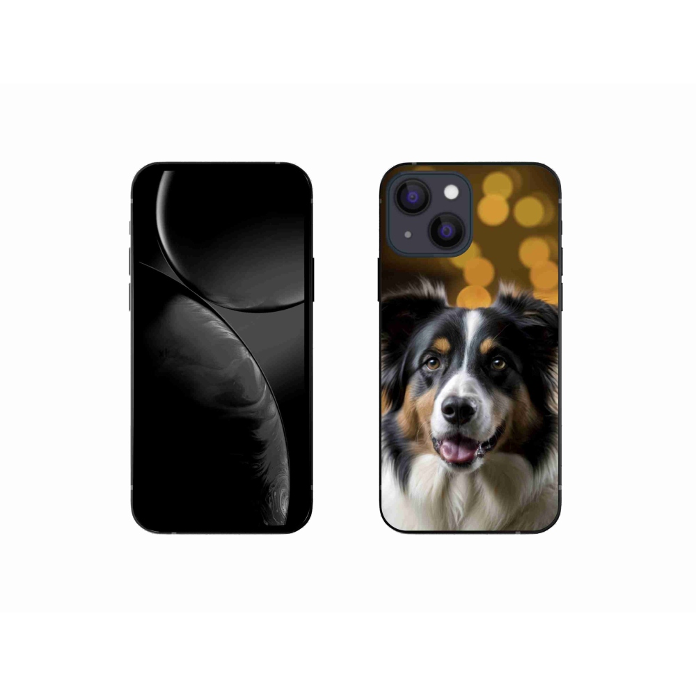 mmCase gél tok az iPhone 13 Mini-hez – mosolygós ausztrál juhászkutya