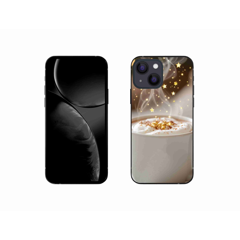 Gél borítás mmCase iPhone 13 Mini készülékhez - Karácsonyi forró ital