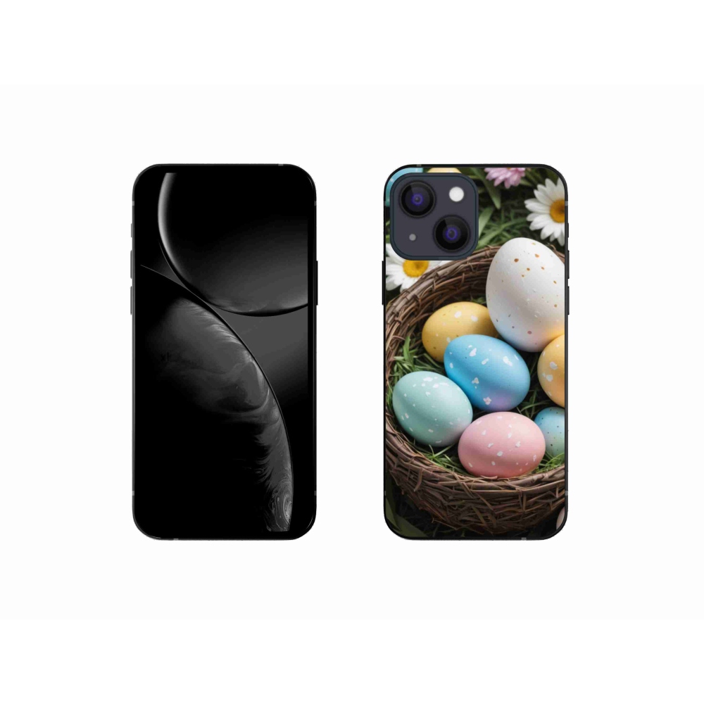Zselés borítás mmCase iPhone 13 Mini készülékhez - Húsvéti tojások 2