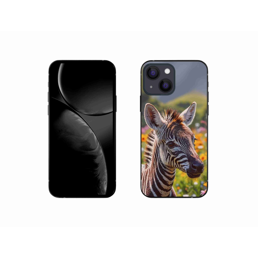 mmCase gél tok az iPhone 13 Mini-hez – zebra a réten
