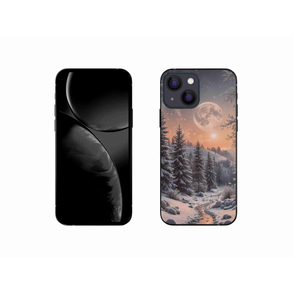 Gél borítás mmCase iPhone 13 Mini készülékhez - téli tájkép 2