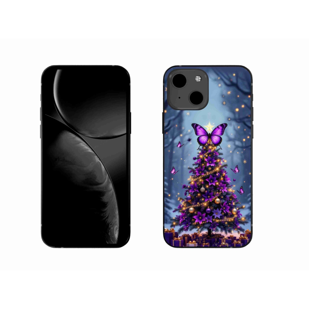 mmCase gél tok az iPhone 13-hoz – pillangós karácsonyfa
