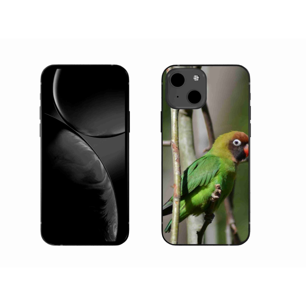 Zselés borítás mmCase iPhone 13 készülékhez - papagáj agapornis