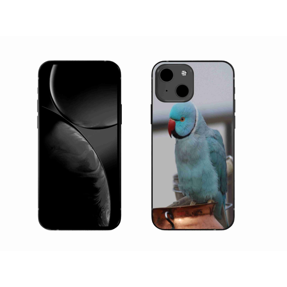 Zselés borítás mmCase iPhone 13 készülékhez - papagáj alexander kék