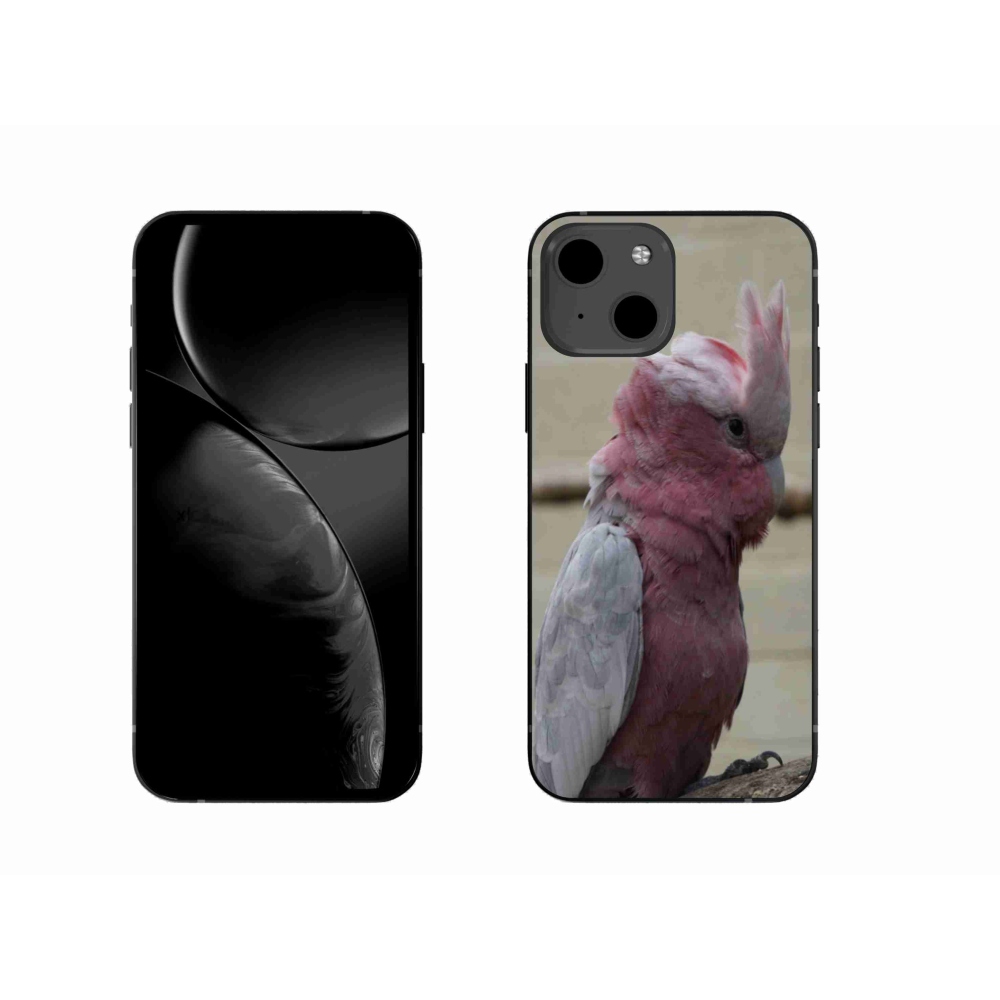 Zselés borítás mmCase iPhone 13 készülékhez - papagáj kakadu rózsaszínű