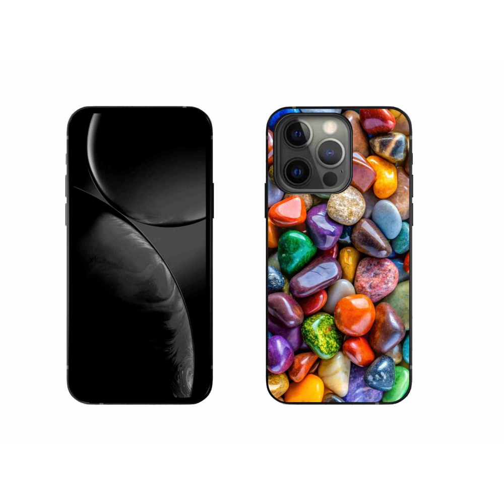 Zselés borítás mmCase iPhone 13 Pro készülékhez - színes strasszkövek