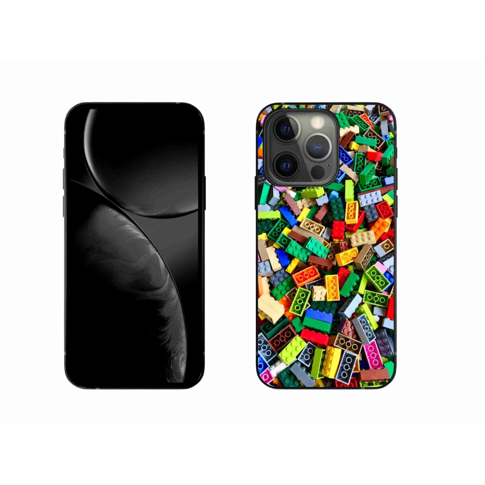 Zselés borítás mmCase iPhone 13 Pro készülékhez - színes építőkockák