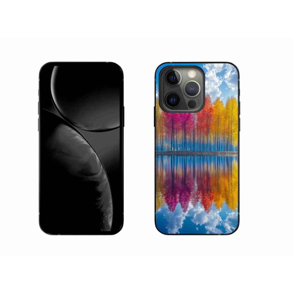 Gél borítás mmCase iPhone 13 Pro készülékhez - színes fák