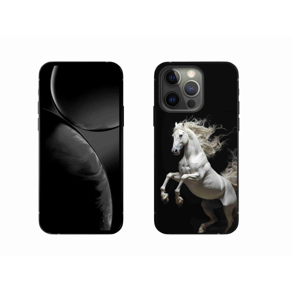 Zselés borítás mmCase iPhone 13 Pro készülékhez - fehér ló 4