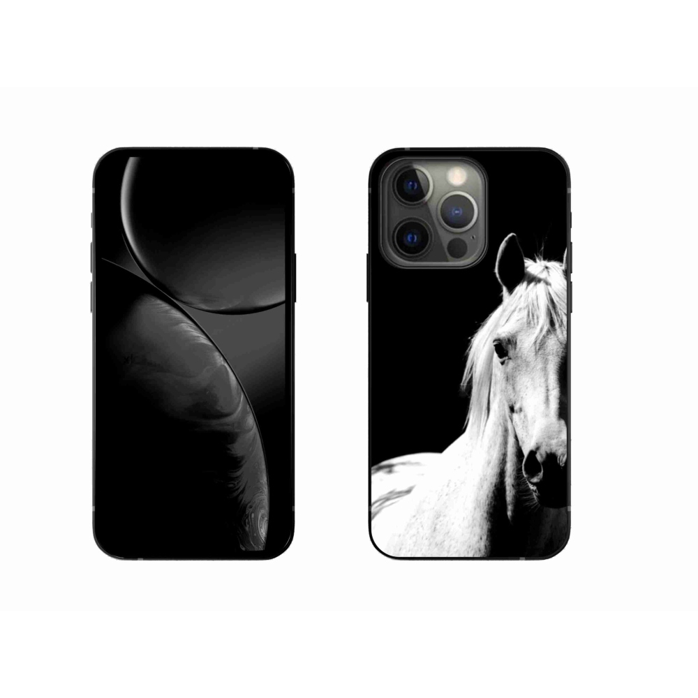 Zselés borítás mmCase iPhone 13 Pro készülékhez - fehér ló 5