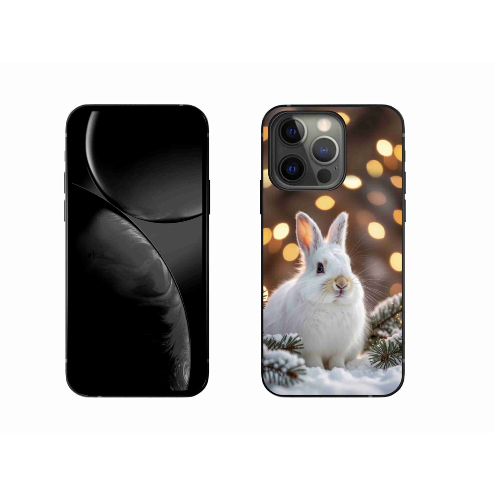 mmCase gél tok az iPhone 13 Pro-hoz – fehér nyúl