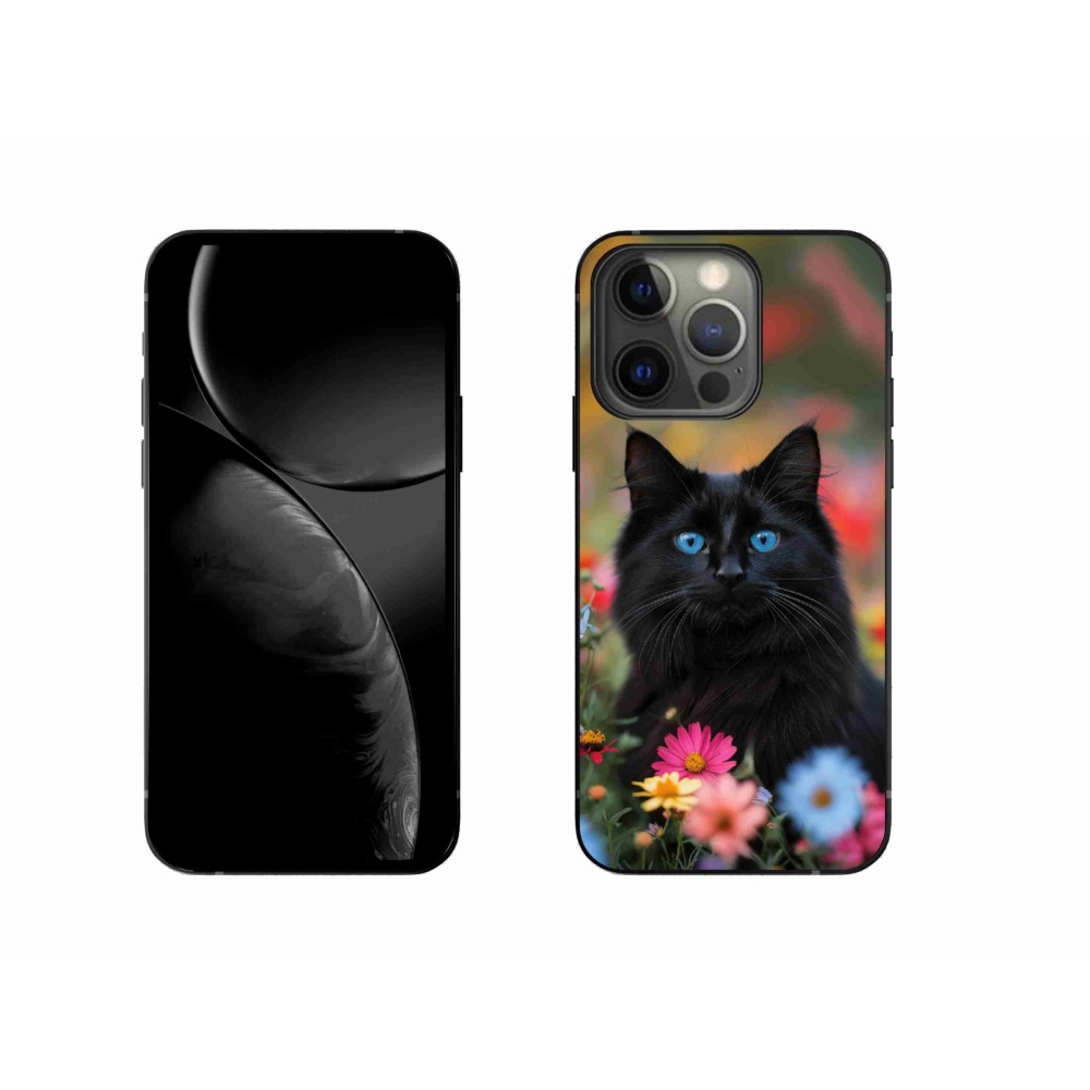 mmCase gél tok az iPhone 13 Pro-hoz – fekete cica 4