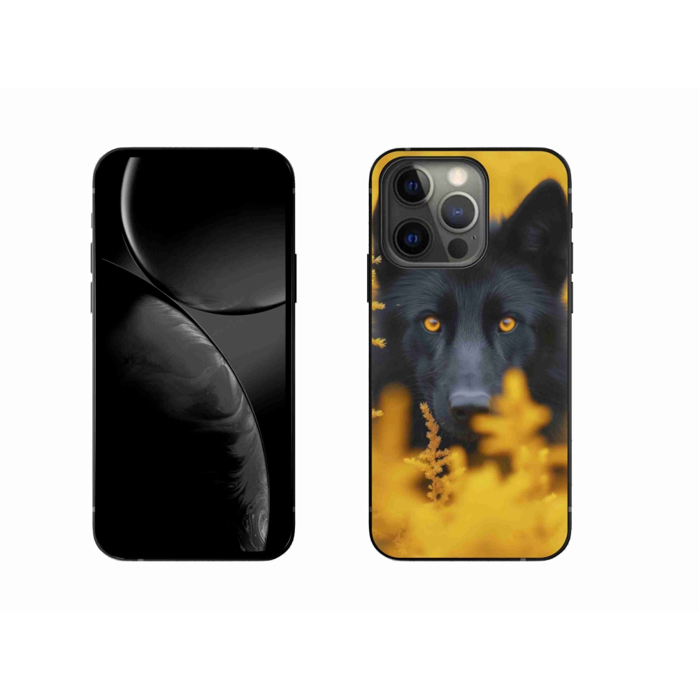 Zselés borítás mmCase iPhone 13 Pro készülékhez - fekete farkas 2
