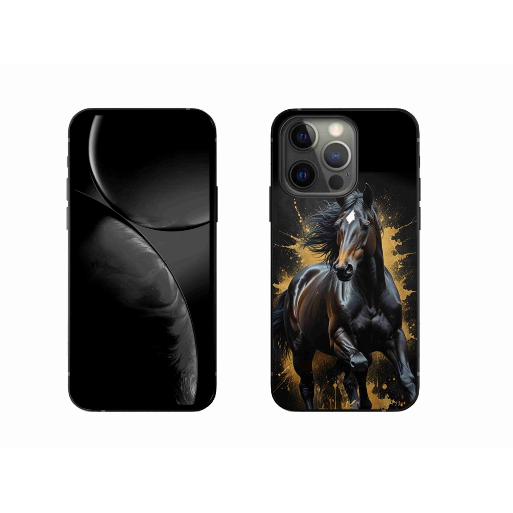 mmCase gél tok az iPhone 13 Pro-hoz – elegáns fekete csődör
