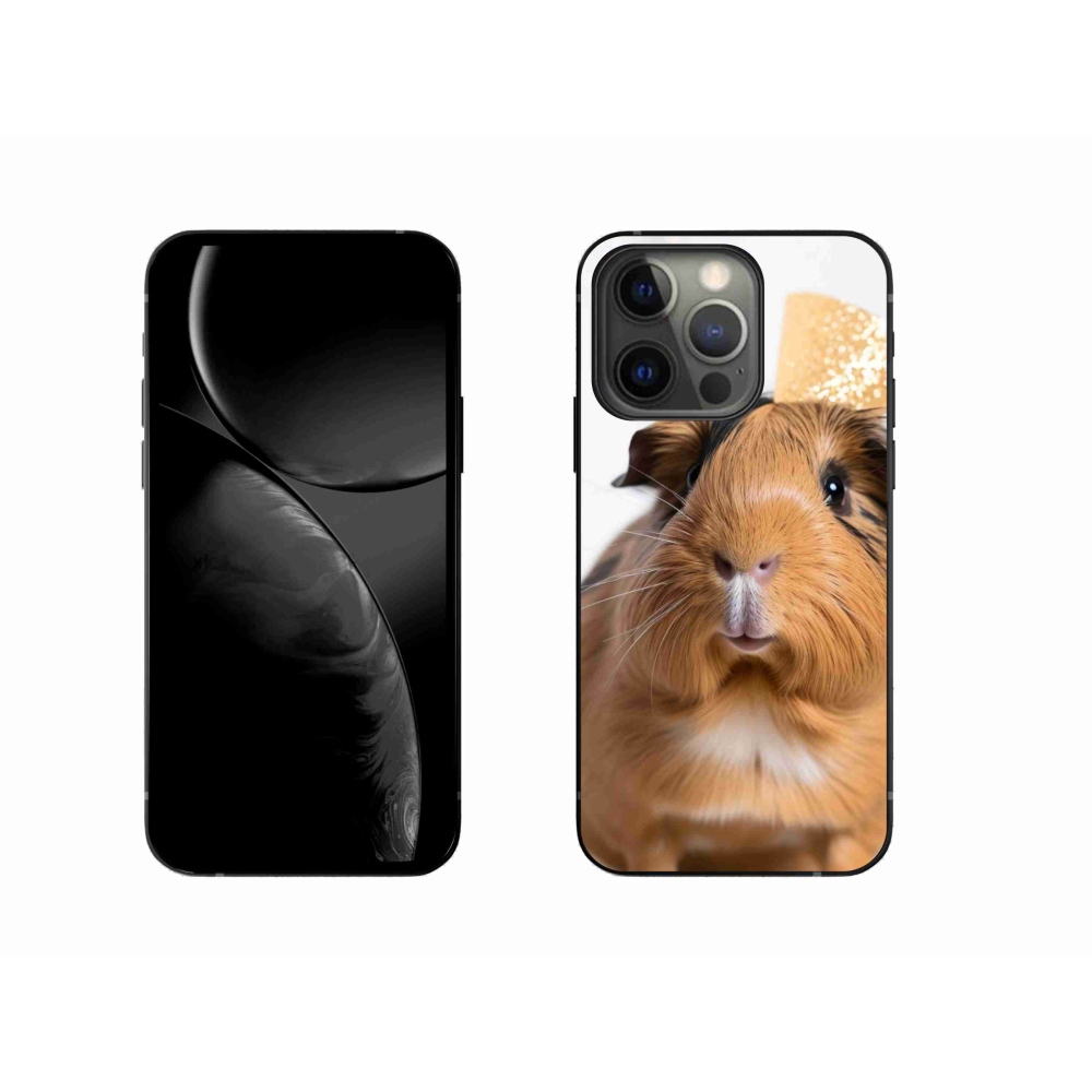 Zselés borítás mmCase iPhone 13 Pro készülékhez - barna tengerimalac