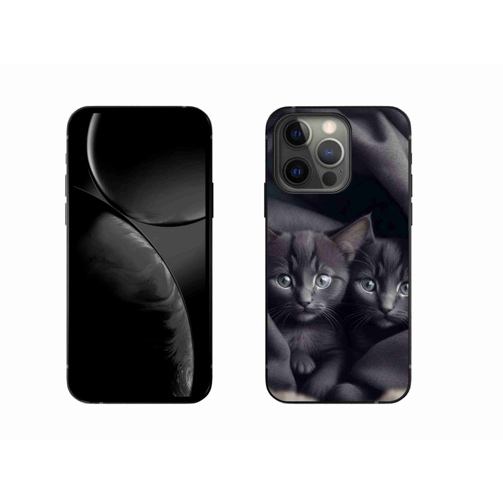Zselés borítás mmCase iPhone 13 Pro készülékhez - cat duo