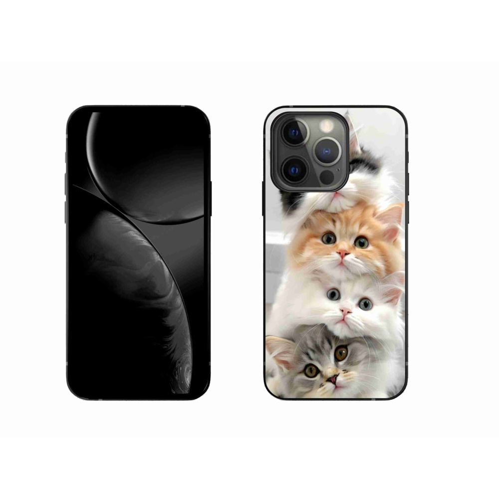Zselés borítás mmCase iPhone 13 Pro készülékhez - macska csoport