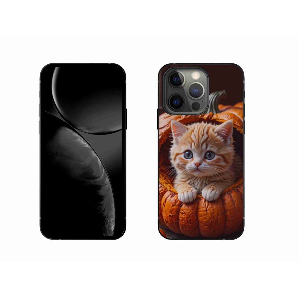 Gél borítás mmCase iPhone 13 Pro készülékhez - cica és tök 2