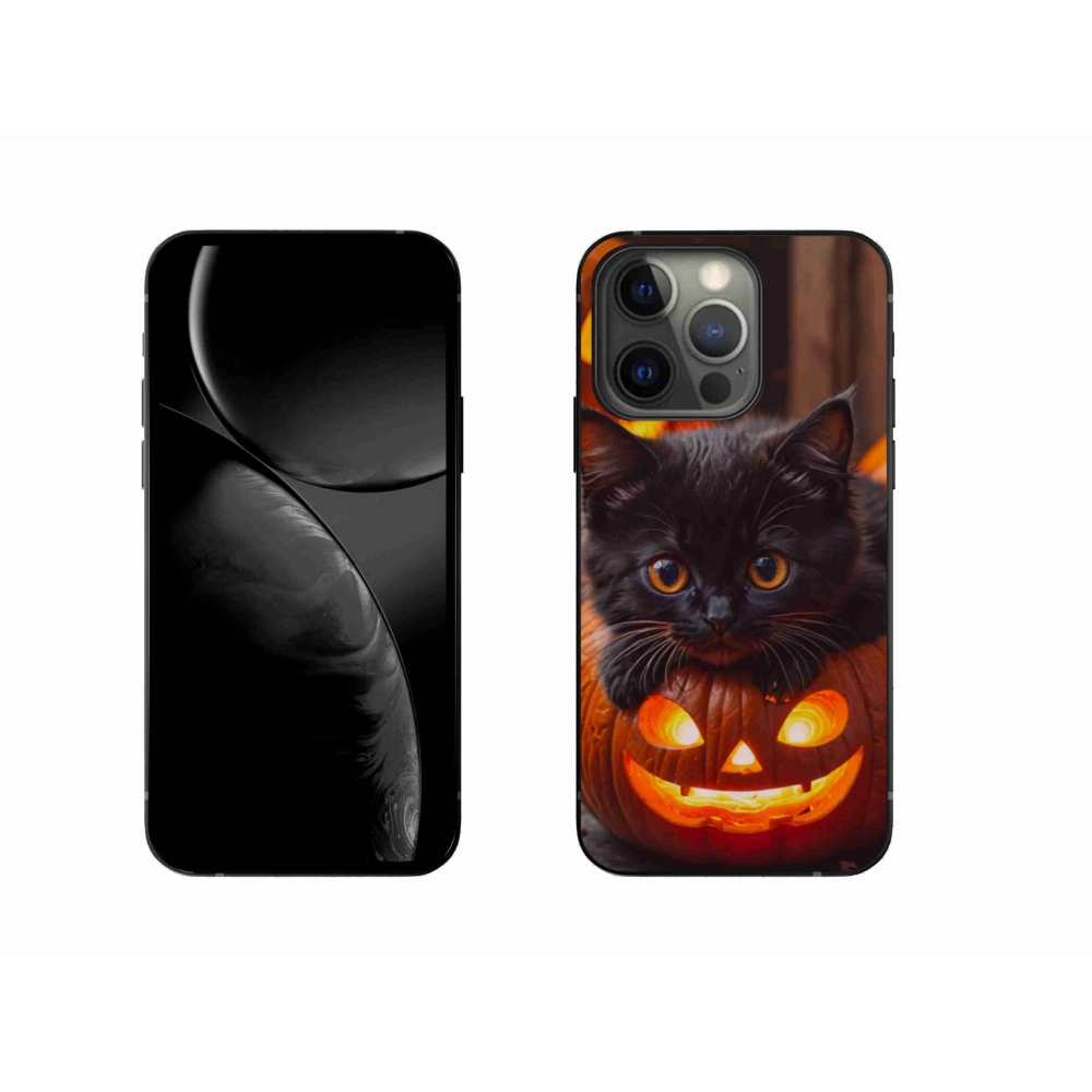 Zselés borítás mmCase iPhone 13 Pro készülékhez - cica és tök