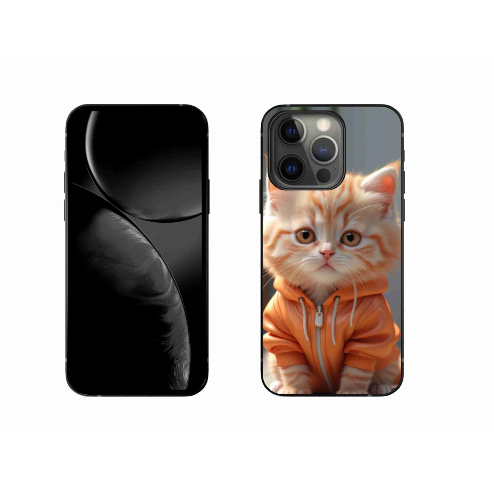 Gél borítás mmCase iPhone 13 Pro készülékhez - cica melegítőben