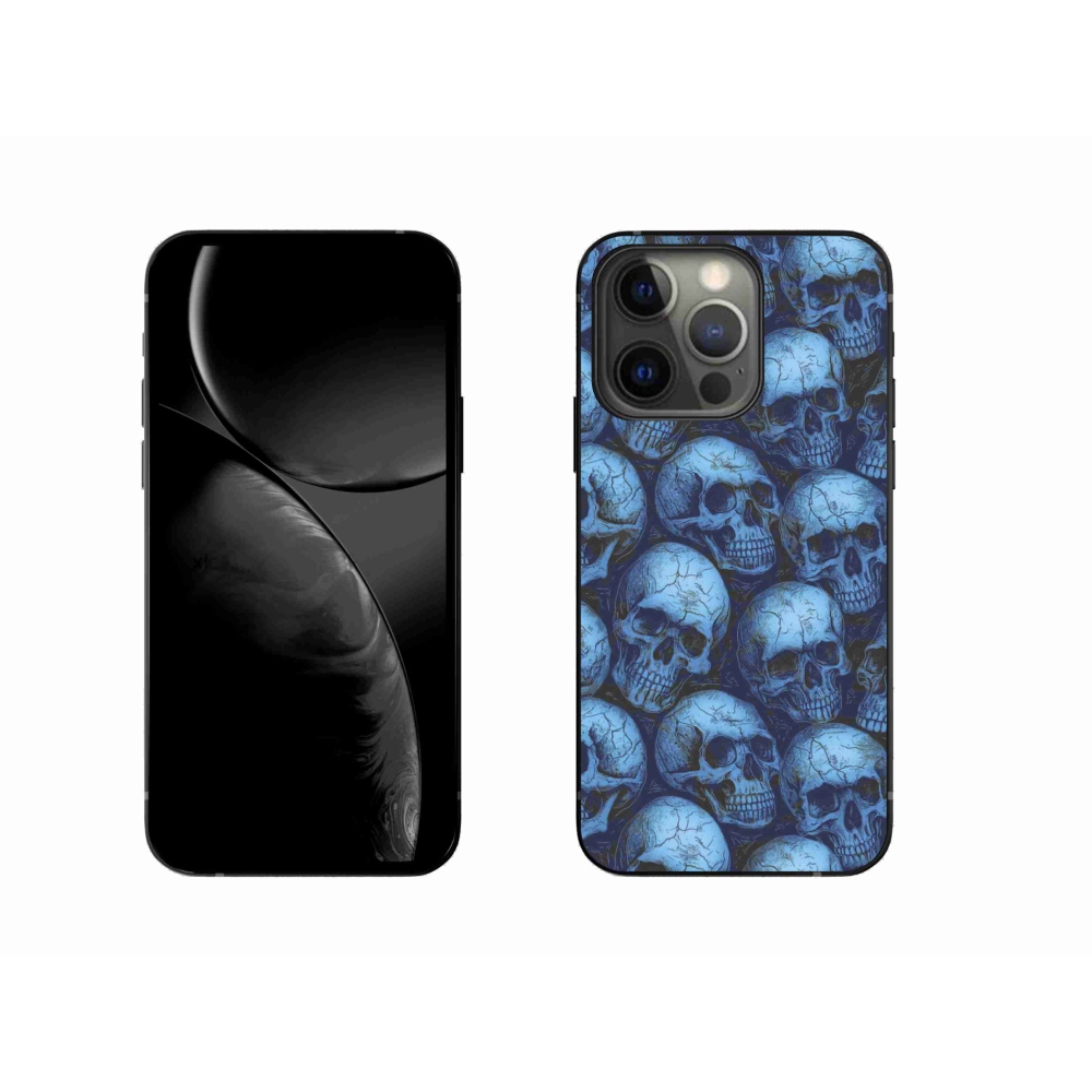 Zselés borítás mmCase iPhone 13 Pro készülékhez - koponyák