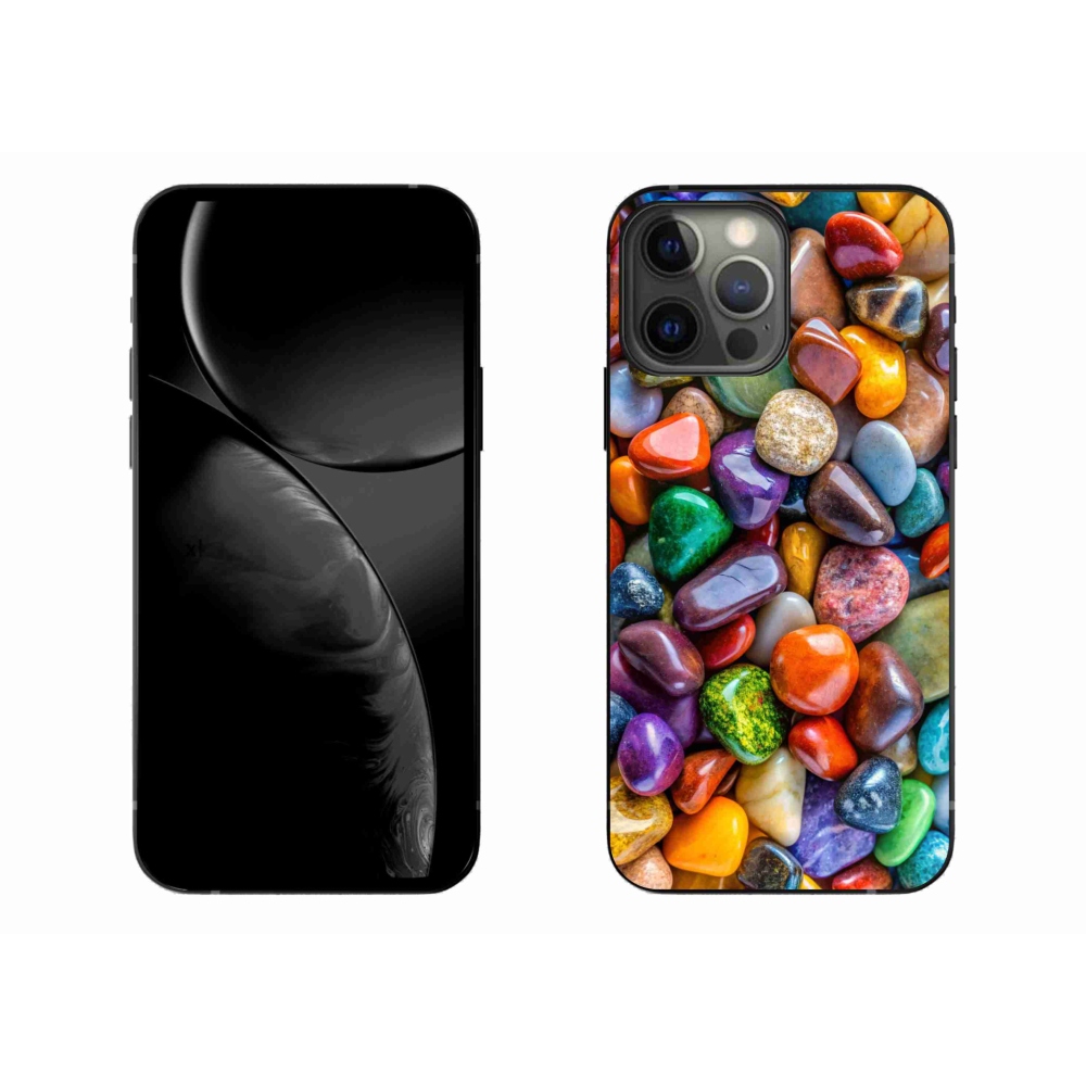 Zselés borítás mmCase iPhone 13 Pro Max készülékhez - színes strasszkövek