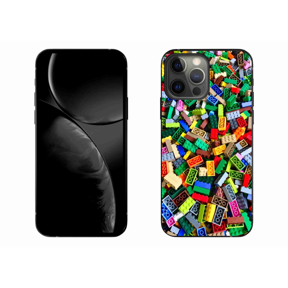 Zselés borítás mmCase iPhone 13 Pro Max készülékhez - színes építőkockák